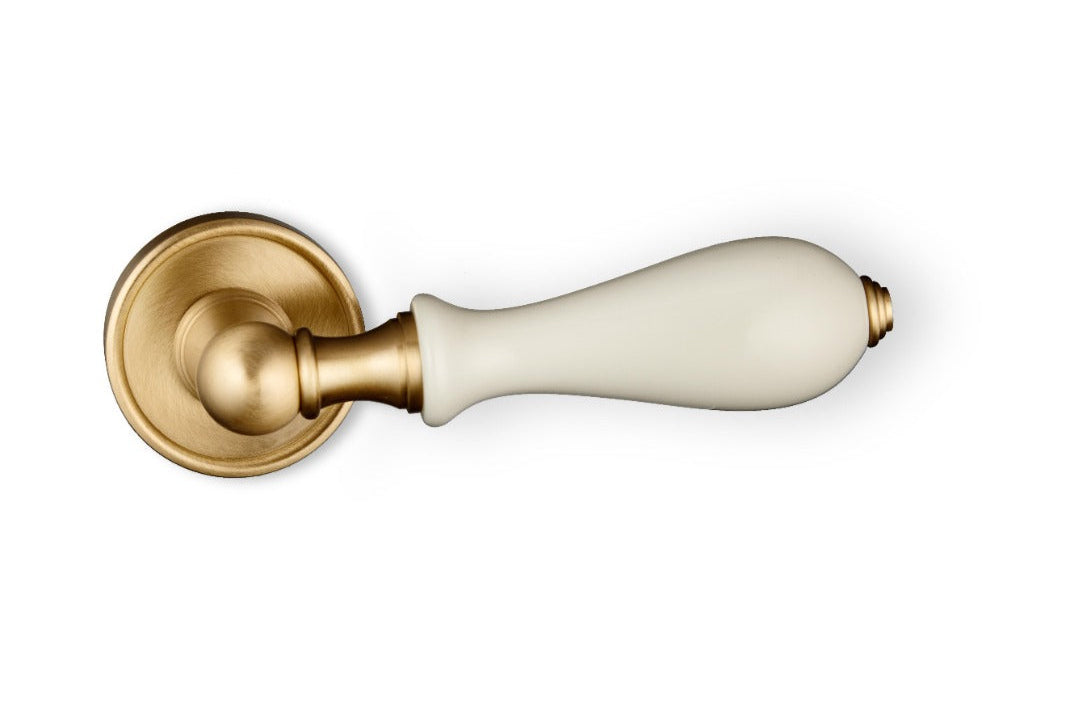 7865 Polished Brass with Powder Coated White