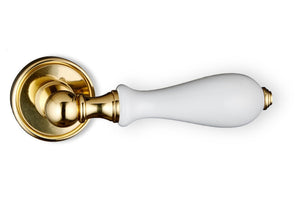 7865 Satin Brass with Powder Coated White