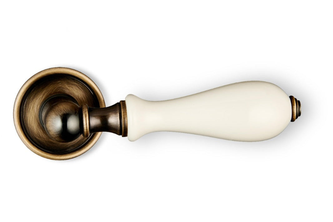 7865 Antique Brass with Powder Coated White